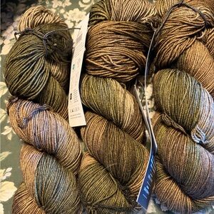 Joann’s KVC Premium hand painted wool Yarn in green Earth Tones new price for 3